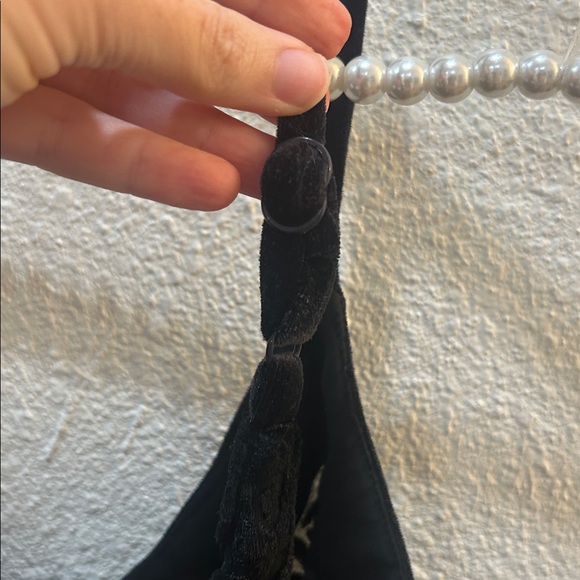 Vintage 90s Victoria's Secret Gold Label Velvet Sleep Dress and Robe Set - Picture 7 of 16